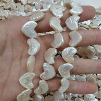 Koraliki Keishi z hodowlanych pereł słodkowodnych, Perła naturalna słodkowodna, biały, 13-14mm, sprzedawane na około 15.35 cm Strand
