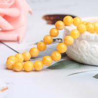 Beeswax Beads Round yellow Sold Per Approx 15.12 Inch Strand
