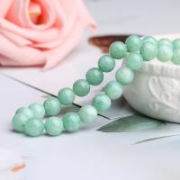 Chalcedony Beads, Round, DIY & different size for choice, light green, Sold Per Approx 15 Inch Strand