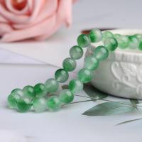 Grüner Chalcedon Perle, rund, DIY & verschiedene Größen vorhanden, grün, verkauft per ca. 14.17 ZollInch Strang