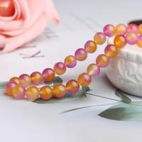 Chalcedony Beads Round DIY mixed colors Sold Per Approx 14.17 Inch Strand