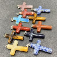 Gemstone Pendants Jewelry Natural Stone Cross & Unisex Sold By PC