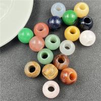 Mišrios Gemstone beads, Natūralus akmuo, Spurga, poliruotas, įvairios medžiagos pasirinkimas, daugiau spalvų pasirinkimas, nikelio, švino ir kadmio nemokamai, 20mm, Pardavė PC