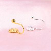 Brass Clip On Earring Finding plated 14.5mm 8mm 3mm Sold By PC