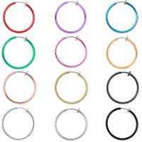 Ορείχαλκος Κλιπ σκουλαρίκι, Λουκουμάς, επιχρυσωμένο, για άνδρες και γυναίκες, περισσότερα χρώματα για την επιλογή, 30mm, Sold Με PC