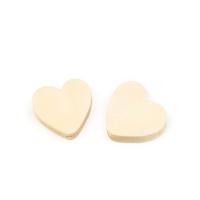 Wood Beads Heart polished DIY Approx 2mm Sold By Bag