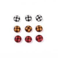 Wood Cabochons Dome painted DIY 15mm Sold By PC