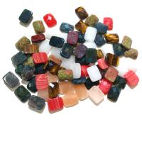 Natural Gemstone Cabochons, Rectangle, polished, different materials for choice & faceted, more colors for choice, 12x16mm, Sold By PC