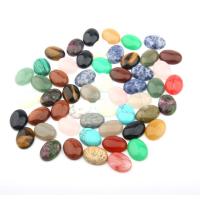 Natural Gemstone Cabochons, Oval, polished, different materials for choice & different size for choice, more colors for choice, Sold By PC