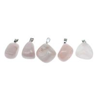 Gemstone Pendants Jewelry, Brass, with Gemstone, more colors for choice, 22x15x18mm, Sold By PC