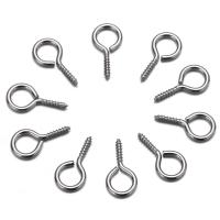 Stainless Steel Hooks Eye Screws Nail polished original color Approx Sold By Bag