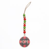 Hanging Ornaments, Wood, with Linen, stoving varnish, Unisex, more colors for choice, 70mm,16mm, Length:11.81 Inch, Sold By PC