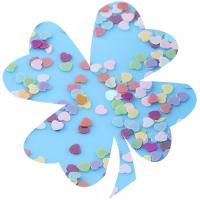 Plastic Sequin, PVC Plastic, Heart, DIY, more colors for choice, 3mm, 500G/Bag, Sold By Bag