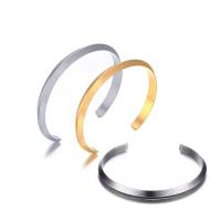 Stainless Steel Cuff Bangle, plated, Unisex, more colors for choice, 6mm, Inner Diameter:Approx 57mm, Sold By PC