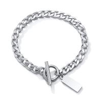 Stainless Steel Jewelry Bracelet polished  & for man original color Sold By PC