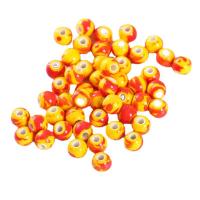 Porcelain Jewelry Beads, Round, DIY, mixed colors, 50PCs/Bag, Sold By Bag