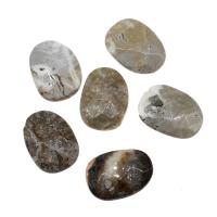misto de pedras semi-preciosas enfeites, cores misturadas, 35x25x9mm, vendido por PC