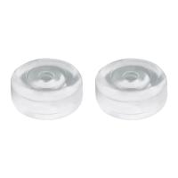 Resin Earring Clip Pad Donut clear Sold By PC