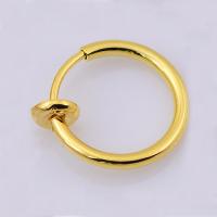 Brass Hoop Earring, Donut, plated, for woman, more colors for choice, 11mm, Sold By PC
