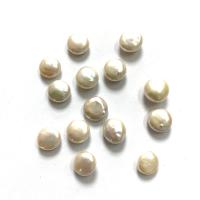 Natural Freshwater Pearl Loose Beads Coin DIY white 13-14mm Sold By Bag