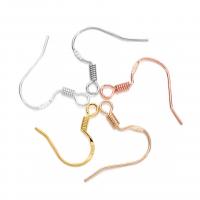 Brass Hook Earwire plated & hollow Sold By Bag