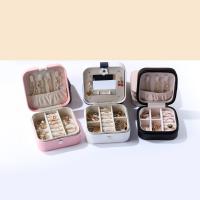 Multifunctional Jewelry Box PU Leather Square Sold By PC