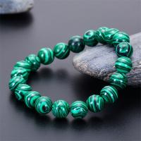 Malachite Bracelet, handmade, stretchable & Unisex & different size for choice, Sold Per Approx 6.6-8.2 Inch Strand