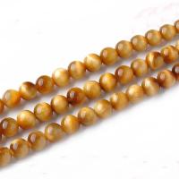 Tigerauge Perlen, rund, DIY, gemischte Farben, verkauft per 38 cm Strang
