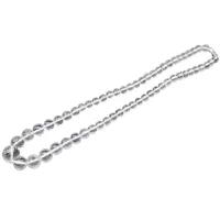 Quartz Necklace, Clear Quartz, graduated beads & for woman & faceted, white, 7-13mm, Length:45 cm, Sold By PC