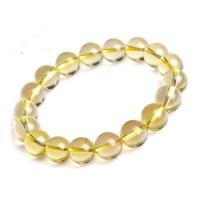 perles de citrine bracelet, unisexe & antifatigue, Jaune, Longueur:7.5 pouce, Vendu par PC