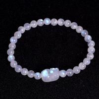 Moonstone Bracelet, Fabulous Wild Beast, radiation protection & for woman, mixed colors, 5-6mm, Length:7.5 Inch, Sold By PC