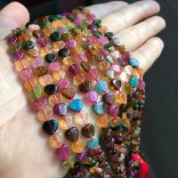 Tourmaline Beads, Heart, DIY, mixed colors, Sold Per 38 cm Strand