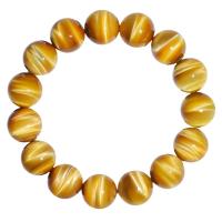 Natural Tiger Eye Bracelets Unisex & radiation protection golden Length 7.5 Inch Sold By PC