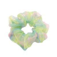 Hair Scrunchies, Organza, handmade, fashion jewelry & for woman, more colors for choice, 100mm, Sold By PC
