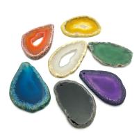 Pendentif en agate de quartz glacé, Pierre naturelle, DIY, plus de couleurs à choisir, 33x58mm, Vendu par PC