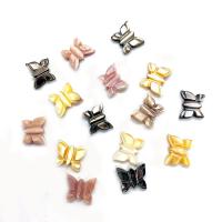 Natural Freshwater Shell Beads, Butterfly, Carved, DIY, more colors for choice, 9x10mm,15x18mm, Sold By PC