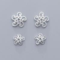 925 Sterling Silver Bead Cap Flower & hollow silver color Sold By PC