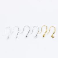 925 Sterling Silver Hook Earwire plated 20mm Sold By Pair
