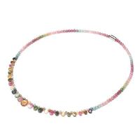 Turmalin Halskette, für Frau, gemischte Farben, Länge:55 cm, verkauft von PC