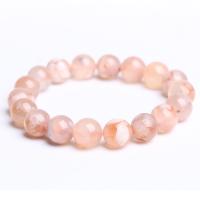 Белый вишневый агат браслет, устойчивая усталость & Женский, розовый, длина 7.5 дюймовый, продается PC