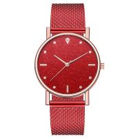 Women Wrist Watch Zinc Alloy with Glass & Silicone & Stainless Steel Chiniese Movement watch movement for woman Sold By PC