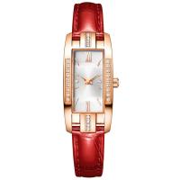 Reloj de Pulsera de Mujeres, aleación de zinc, con Vidrio & acero inoxidable, para mujer & con diamantes de imitación, más colores para la opción, 220x40x10mm, Vendido por UD