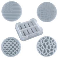 Conjunto de moldes epóxi DIY, silicone, branco, vendido por PC