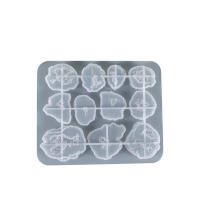 Juego de moldes de epoxi DIY, silicona, Blanco, 134x163mm, Vendido por Caja