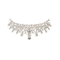 Tiaraer, Zinc Alloy, Crown, forgyldt, mode smykker & for kvinde & med cubic zirconia, hvid, 145x60mm, Solgt af PC