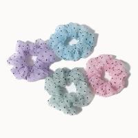 Hair Scrunchies, Gauze, handmade, fashion jewelry & for woman, more colors for choice, 110mm, Sold By PC