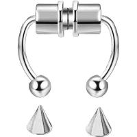 Stainless Steel Nose Piercing Nakit, Nehrđajući čelik, pozlaćen, modni nakit & s magnetskom, više boja za izbor, Prodano By PC