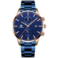 Geneva® Men Watch Zinc Alloy with Glass & Stainless Steel Chinese Movement watch movement nickel lead & cadmium free for man plated Round Sold By PC