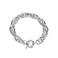 Brass Bracelet, plated, Unisex & oval chain, more colors for choice, Length:Approx 8.27 Inch, Sold By PC