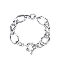 Brass Bracelet plated Unisex 15mm Length Approx 8.27 Inch Sold By PC